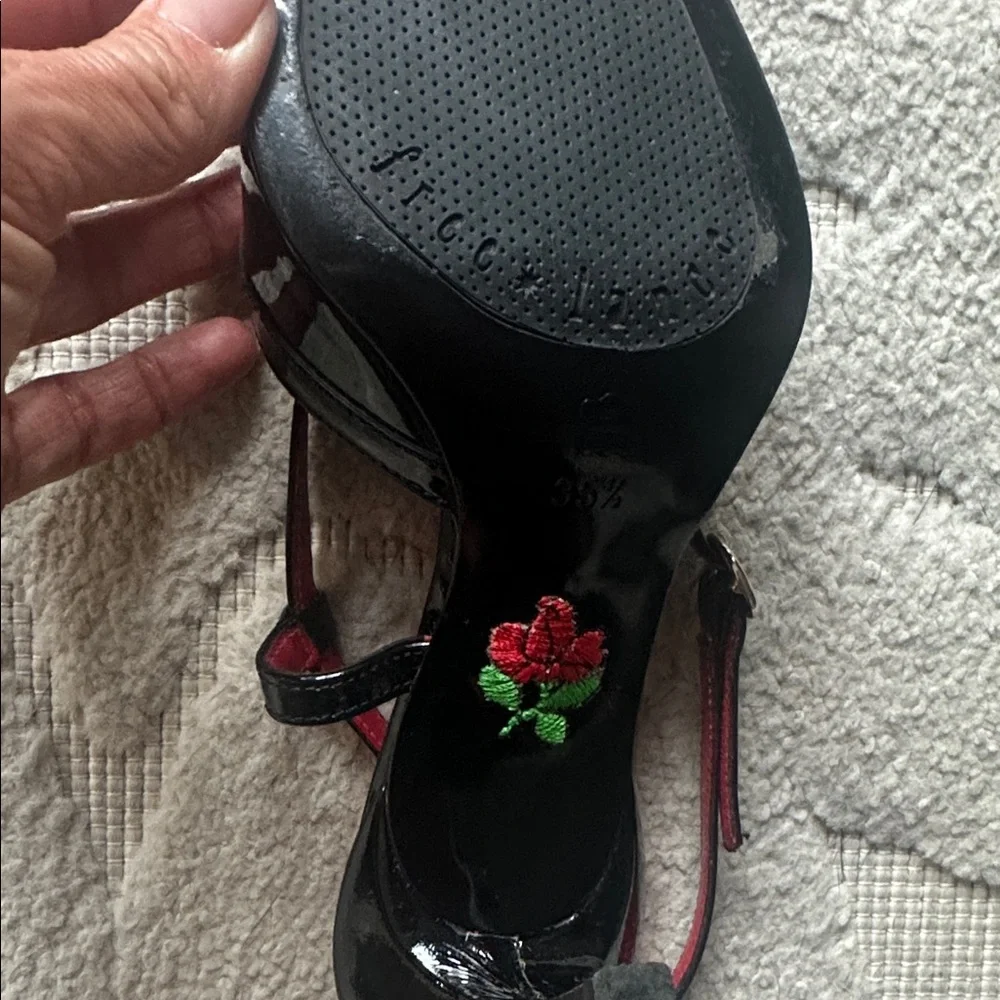 Free Lance Paris black pointy toe heels size 35.5 - Picture 4 of 6